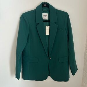 NWT! Abercrombie Kelly Green Oversized Blazer